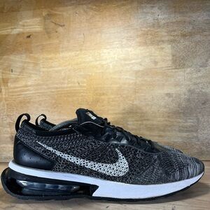 Nike Air Max Flyknit Racer Mens Size 12 Shoes Sneakers Black White DJ6106-001